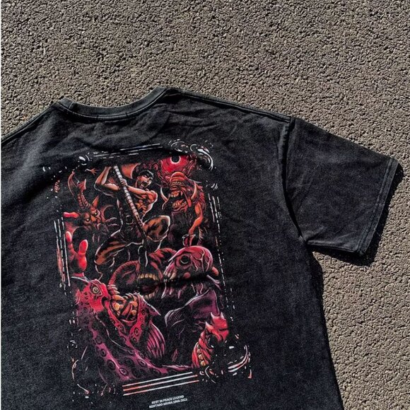 Berserk Eclipse Tee - Dark Fantasy Vintage Print - Picture 4 of 5